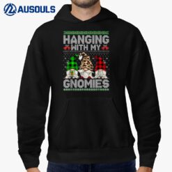 Hanging With My Gnomies Christmas Cute Gnomes Ugly Sweater Hoodie