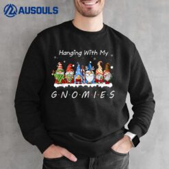 Hanging With My Gnomies Funny Gnome Christmas Pamajas Family Sweatshirt