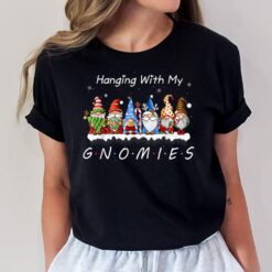 Hanging With My Gnomies Funny Gnome Christmas Pamajas Family T-Shirt