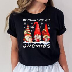 Hanging With My Gnomies Funny Gnome Friend Christmas Pajamas T-Shirt