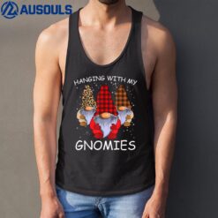 Hanging With My Gnomies Funny Gnome Friend Christmas Tank Top