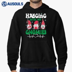 Hanging With My Gnomies Nurse Gnome Stethoscope Christmas Hoodie