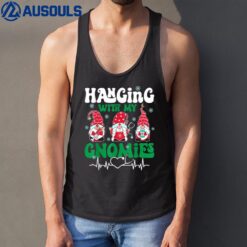 Hanging With My Gnomies Nurse Gnome Stethoscope Christmas Tank Top