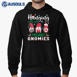 Hanging With My Pediatric Gnomies Nurse Christmas Santa Hat Hoodie