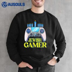 Hanukkah Jewish Gamer Video Game Christmas Xmas Boys Sweatshirt