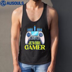 Hanukkah Jewish Gamer Video Game Christmas Xmas Boys Tank Top