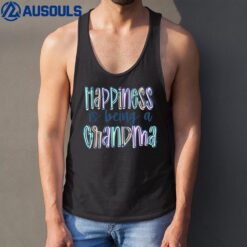 Happiness is Being a Grandma Life New Grandmother First Time Tank Top
