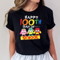 Happy 100th Day Of School Owl Kids 100 Days Teacher T-Shirt