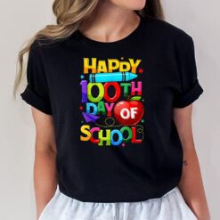 Happy 100th Day Of School Teacher Rainbow - 100 Days Smarter T-Shirt