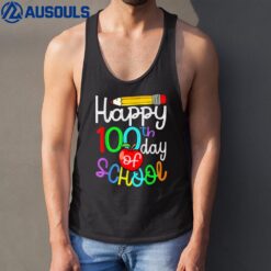 Happy 100th Day of School Gift for Adults Or Kids Tank Top