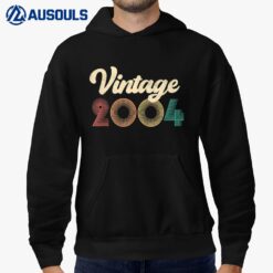 Happy Birthday 18th 18 Year Old Vintage Gift Men Women 2004 Hoodie