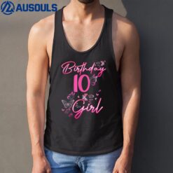 Happy Birthday  Girls 10th Party 10 Years Old Birthday Tank Top