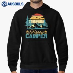Happy Camper Retro Vintage Funny Matching Camping Crew Hoodie