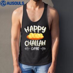 Happy Challah Days Hanukkah Chanukah Funny Jewish Bread Tank Top