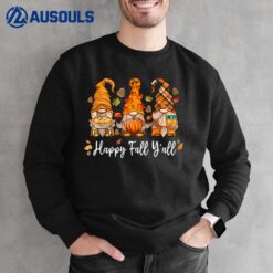 Happy Fall Y'all Gnome Pumpkin Truck Autumn Thanksgiving Sweatshirt