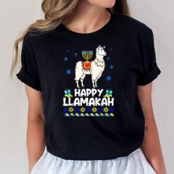 Happy Hanukkah Llama Funny Happy Llamakah Squad Cute Alpaca T-Shirt