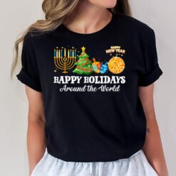 Happy Holidays Around The World Christmas Family Matching T-Shirt