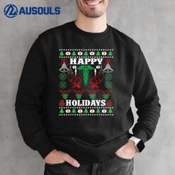 Happy Holidays Funny UGLY CHristmas Nurse Nursing Gifts Xmas Sweatshirt