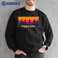 Happy Hour Running Woman Running Runner Sweatshirt