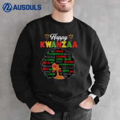 Happy Kwanzaa Decorations African American Seven Principles Sweatshirt