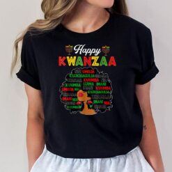 Happy Kwanzaa Decorations African American Seven Principles T-Shirt