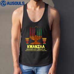 Happy Kwanzaa Kinara Candles African American Christmas Day Tank Top