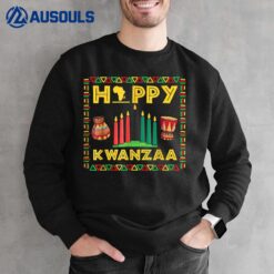 Happy Kwanzaa Kinara Candles Principles African American Sweatshirt