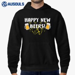 Happy New Beers Funny Happy New Year 2023 Gifts For Men Hoodie