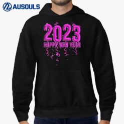 Happy New Year 2023 Ballon and Confetti New Year's Eve Hoodie