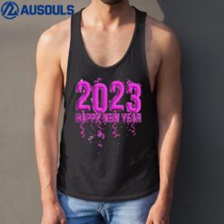 Happy New Year 2023 Ballon and Confetti New Year's Eve Tank Top