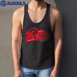 Happy New Year 2023 Colorful Matching Family New Year Party Tank Top