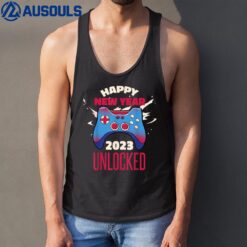 Happy New Year 2023 Unlocked Video Game NYE Eve Gaming Party Tank Top