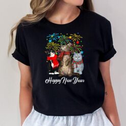 Happy New Year Cat Happy Meow Year 2023 Kitten Lovers T-Shirt