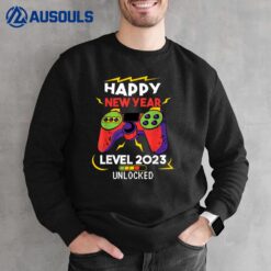 Happy New Year Level 2023 Unlocked Video Game NYE Eve Party Sweatshirt