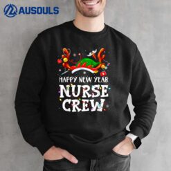 Happy New Year Nurse Crew Santa Favorite Nurse Christmas Sweatshirt