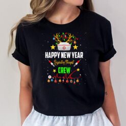 Happy New Year Respiratory Therapist Crew Christmas Pajamas T-Shirt