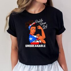 Happy Puerto Rican Girl Unbreakable Heritage Puerto Rico T-Shirt