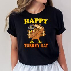 Happy Turkey Day Shirt Cute Little Pilgrim Gift Thanksgiving T-Shirt