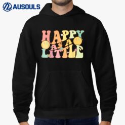 Happy as a Little  Big Sorority Reveal Retro Flower Happy Hoodie