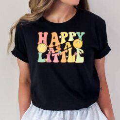 Happy as a Little  Big Sorority Reveal Retro Flower Happy T-Shirt