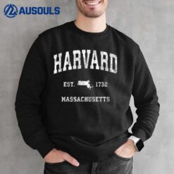 Harvard Massachusetts MA Vintage Athletic Sports Design Sweatshirt