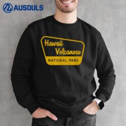 Hawaii Volcanoes National Park Vintage Inspired Sign Graphic Sweatshirt