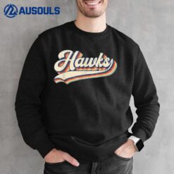 Hawks Sports Name Vintage Retro Gift Men Women Boy Girl Sweatshirt