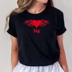 Heart Flames Big Little Sister Sorority Reveal for Big T-Shirt