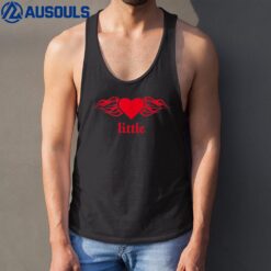 Heart Flames Big Little Sister Sorority Reveal for Little Tank Top