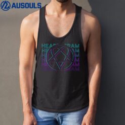 Heartagram Heart Pentagram Retro Tank Top