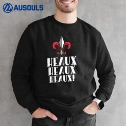 Heaux Heaux Heaux Cajun Christmas Louisiana Xmas New Orleans Sweatshirt