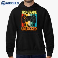 Hello 3rd Grade Level Unlocked Video Game Back to School Boy Hoodie