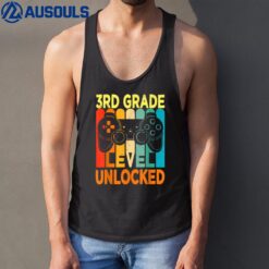 Hello 3rd Grade Level Unlocked Video Game Back to School Boy Tank Top