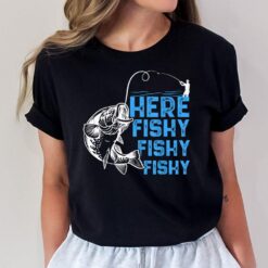 Here Fishy Funny Fishkeeping Aquarist Aquarium Graphic T-Shirt